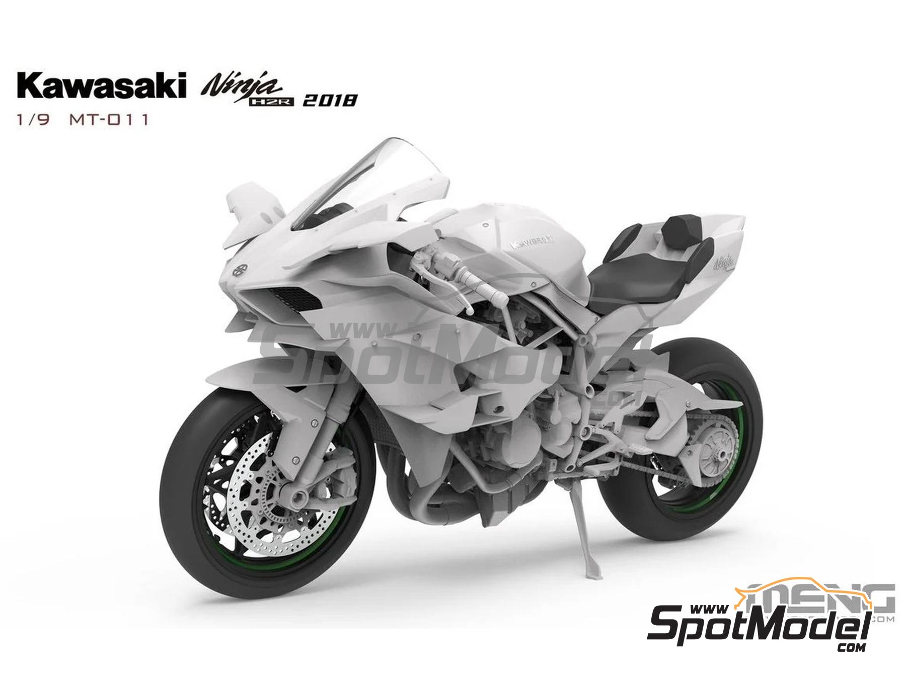 Meng Model MT-011: Motorbike scale model kit 1/9 scale - Kawasaki